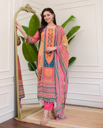 GULMOHAR HEAVY FANCY PAIR WITH DUPATTA SET