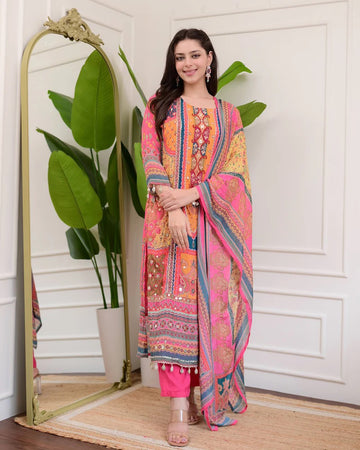 GULMOHAR HEAVY FANCY PAIR WITH DUPATTA SET